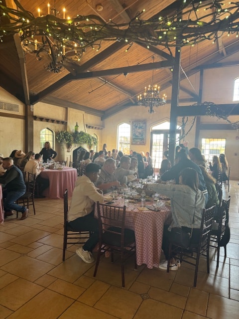Corporate group dining at Raphael Winery
