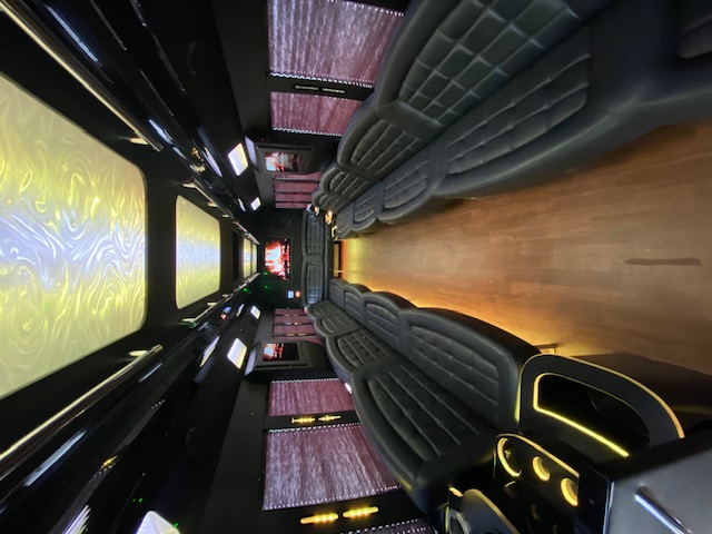 Party bus interior
